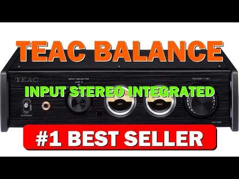 TEAC Balance Input Stereo Integrated Amplifier AX 505 B (Black) + AC100V ~ AC240V - B07N29DCW5