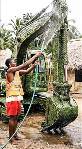Won’t You Believe I Made an Excavator from Leaves 😱🚜