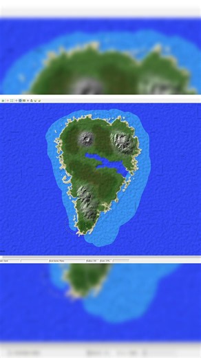 Creé una ISLA VOLCÁNICA desde cero en Minecraft 🌋🏝️ | WorldPainter #minecraft #minecraftshorts