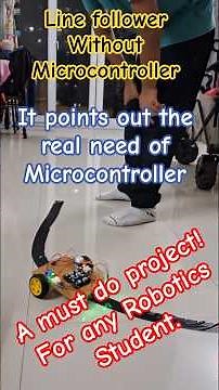 How a Robot can follow a line WITHOUT Microcontroller! whats the catch here? #linefollower #relay