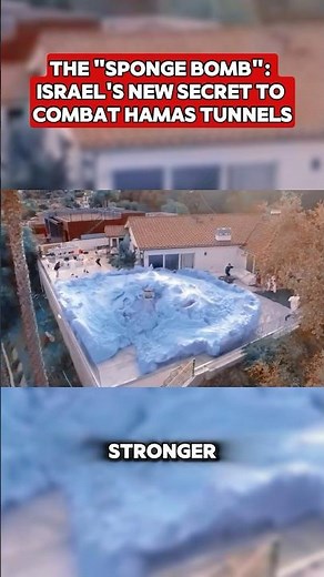 The "Sponge Bomb":Israel's New Secret to Combat Hamas Tunnels #israel #idf #nationalsecurity #gaza