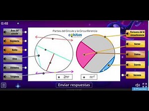 🔴⭕ Activity to identify parts of the circle and circumference online