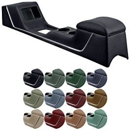 TMI Deluxe Center Console Non-A/C Mustang Coupe/ Fastback 67-68 W/ Chrome Trim