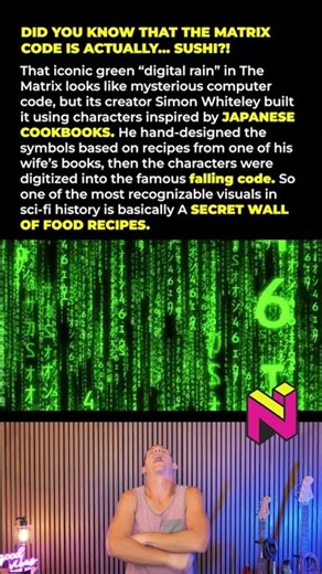 The Matrix Code Was Secretly Made From Sushi Recipes!?