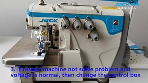 2.8K views · 99 reactions | #JackServiceClass #QuickService Jack E4 overlock control box solution of Error A ELECTRICITY CURRENT OVERLOAD. #Jack #Jacksewingmachine #overlockmachine | Jack Technology Co., Ltd | Facebook