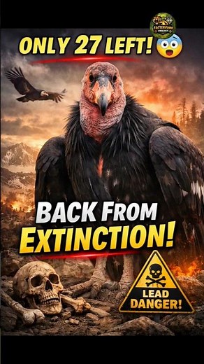 “The Bird That Came Back From Extinction 😱 | California Condor Story”#facts #viral #shorts