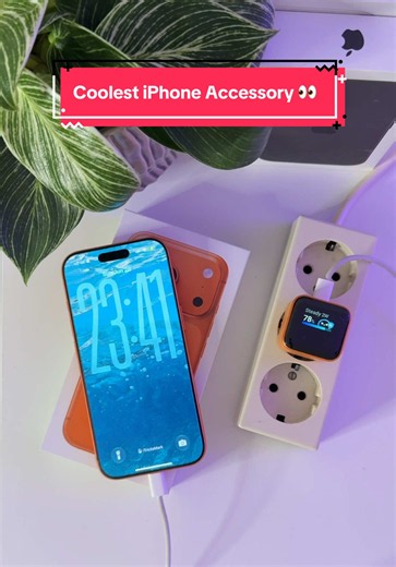 The coolest iPhone accessory you didn’t know you needed! 👀 Meet the Anker Smart Display Charger, fast charging with a sleek smart display that shows your charging status in real time. 🙌 #iPhone #Apple #Anker #TechTok #iPhoneAccessories