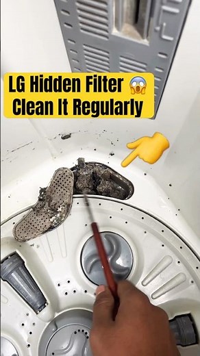 LG Washing Machine Hidden Filter 😱 | Clean This for Better Wash #shorts