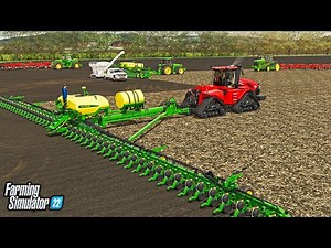 SPRING PLANTING WITH A 48 ROW PLANTER! (BIG TIME FARMER)