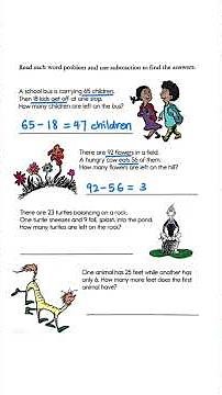 Subtraction Word Problems | 2nd Grade Math ✅💯 #maths #mathematics #subtraction #math