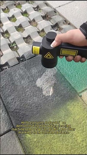 Laser Cleaning Removes Paint & Graffiti from Concrete | No Damage