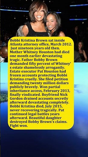 The Quiet Money Battle Bobbi Kristina Faced After Whitney's Death—She Won 20 Million (89 chars)
