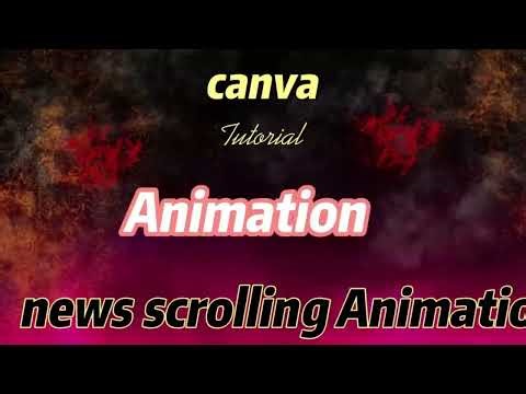 Canva tutorial | Canva text scrolling Animation