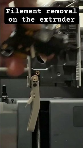 Extruder filament removal hack #3dprinter #diy #quick