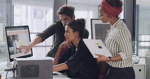 Designer Teamwork Computer Digital Marketing Web Stock Footage Video (100% Royalty-free) 1097378653 | Shutterstock