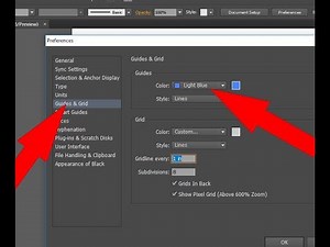 How to change guide (ruler) color in Adobe Illustrator CC