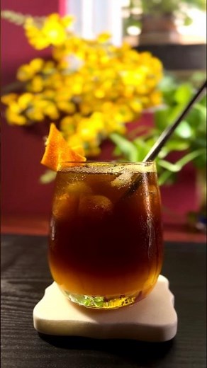 Sparkling Orange Americano🍹☕️#summerdrink #coffeelover #drinks