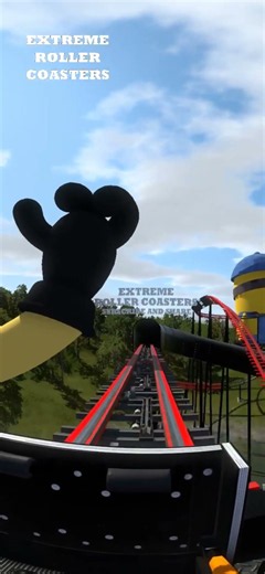 Minions 360° Roller Coaster POV Ride #Shorts