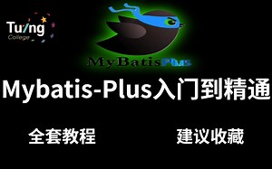 Mybatis-Plus入门到精通全套教程