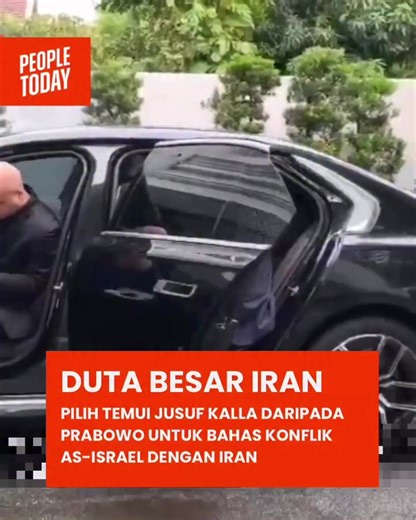 #Repost @peopletoday.id The Iranian Ambassador meeting Jusuf Kalla isn’t just a regular visit, it’s a sign that our country’s diplomatic reputation is top-tier. Indonesia has always been about peace, and seeing JK being trusted to bridge the gap between Iran, Israel, and the US is a massive flex for our nation’s history in resolving world conflicts. 🎥: Kompas #PeopleToday