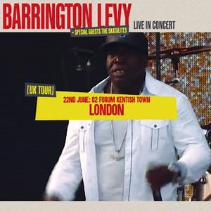 Universally acclaimed reggae legend Barrington LEVY is heading to London on Thu 22 Jun - with special guests The Skatalites Band! Get ready to have the best time on the dance floor. 🤩 Grab your tickets while you still can! 👉 http://amg-venues.com/WMJK50Op541 | O2 Forum Kentish Town