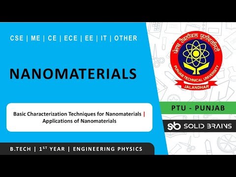 Nanomaterials | Lec 5 | Engineering Physics | B.Tech | PTU | CGCU