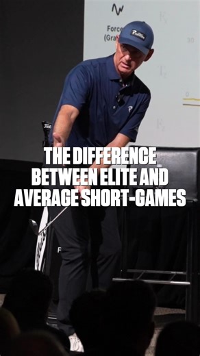 When analyzing force plate data from elite short-game players, it’s apparent that the timing and sequencing of forces and torques differ markedly from the pattern we typically see with longer clubs. In high-level short-game shots, there is usually near-simultaneous peaking of horizontal plane torque (we call this “twist”) and lateral force (moving towards the target). This helps keep the club and handle working in front of the torso, rather than excessively shallowing or allowing the club to fal