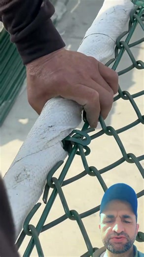 How Chain Link Fence Is Fixed Properly |Satisfying Installation #virlshort #shorts