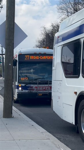 SEPTA 2017 NFI XDE40 #3028 on Rt. 65 & 2013 NovaBus LFSA #7320 on Rt. 27 #septa (Read Description)
