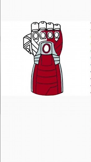 How to draw Nano Gauntlet | The Avengers endgame
