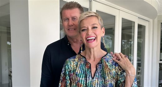 Jessica Rowe and Peter Overton celebrate 20 years of marriage