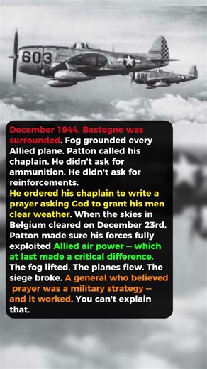 He Prayed to God for Good Weather… And God Answered" | Patton's Most Insane Moment #history #wwii