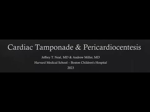 Cardiac Tamponade & Pericardiocentesis