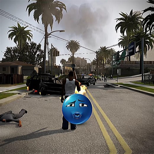 GTA San definite edition CJ angry mood 😱