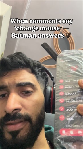 Rahul Hatwal | Gaming Content Creator on Instagram: "People: bhai mouse change kar Me: buys Batman edition 🦇 Now please find next problem 😌🔥 ⸻ gaming mouse upgrade batman edition mouse setup upgrade gaming setup india mouse upgrade flex comment section reaction gaming reels pc setup aesthetic rgb mouse gamer mindset ⸻ #GamingSetup #MouseUpgrade #BatmanEdition #GamerLife #SetupFlex #PCGamingIndia #GamingReels #TechUpgrade #RGBSetup #OpinionMatters #GamersOfIndia #SetupGoals"