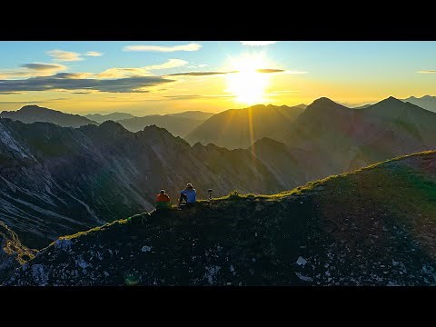 Sunset to Sunrise Across Germany's Highest Mountain - Zugspitze | Wildcamping in the Alps | 4K Drone