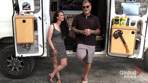 Couple struggling to afford rent now living the van life