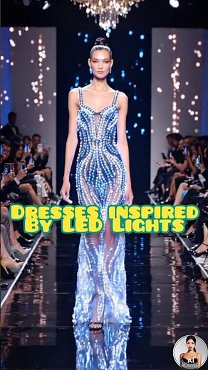 LED Light Inspired Dresses 💡✨ | Glowing Futuristic Fashion | AI Couture Runway 2026 #airunway #yt