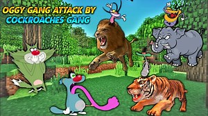 Minecraft | Angry Animals Killed Oggy Jack | With Cockroaches || Twikay Gamer