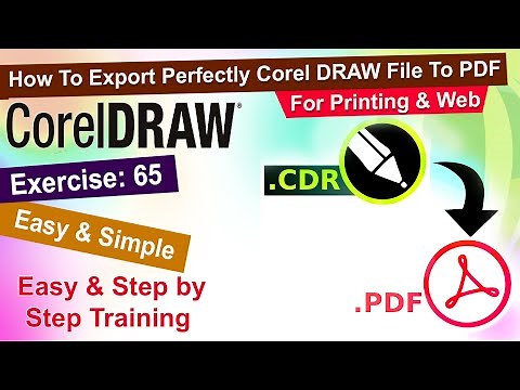 How to Export Corel Draw File to PDF Exercise No. 65 | YN Tutor