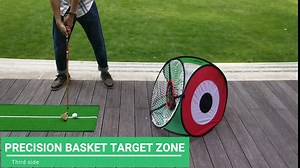 PGM Golf Mini Mouth Golf Chipping Net Collapsible for Outdoor & Indoor Practice, 4 Training Sides