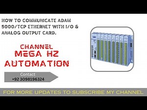HOW TO COMMUNICATE ADAM-5000/TCP ETHERNET WITH I/O & ANALOG OUTPUT CARD| PLC PROGRAMMING