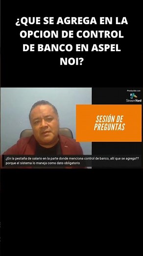 ¿Qué se AGREGA en la opción de CONTROL de BANCO en ASPEL NOI? #RetoShorts