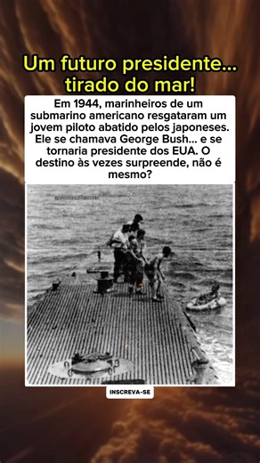 Um futuro presidente... salvo no mar!