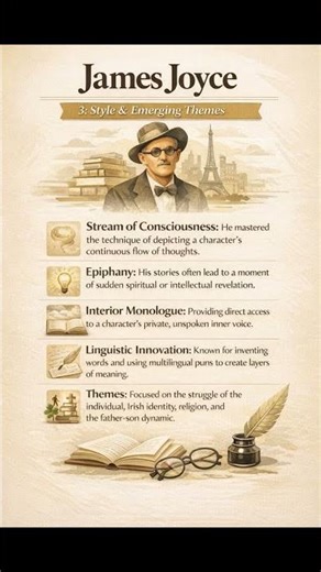 Day 17/50– James Joyce | 50 Writers in 50 Seconds