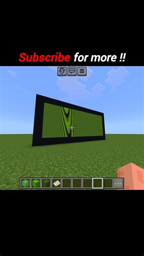 Slime Core Depth Illusion Map in Minecraft 📈🚀 #minecraft #opticalillussion #minecraftgameplay