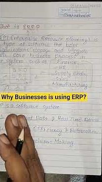 Why Businesses Use ERP |Simple & Short Explanation of ERP #erp #erpsoftware #shortsvideo