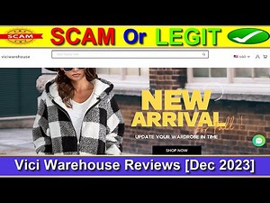 Vici Warehouse Reviews (Dec 2023) with 100% Proof Is Viciwarehouse.com SCAM or LEGIT ?
