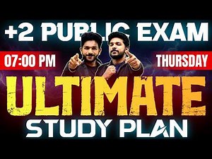 Plus Two Public Exam | Ultimate Study Plan | Exam Winner
