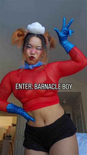 mycabbages cosplay on Instagram: "Good thing i made this barnacle boy cosplay a few years ago so that i could be ready for this impromptu photoshoot lol #cosplay #spongebob #barnacleboy #spongebobsquarepants"